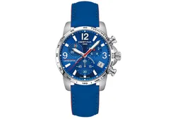 Certina Band C0344171604710A 20/18mm ohne Schließe blau Leder