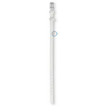 One-piece leather strap - 6mm - white