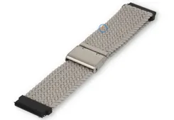 Stretchable waterproof strap - 22mm - light-grey fabric