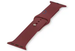 Apple watch strap silicone - Pansy Burgundy - 44/45/46/49mm (M/L)