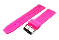 Watchstrap 24mm neon pink silicone