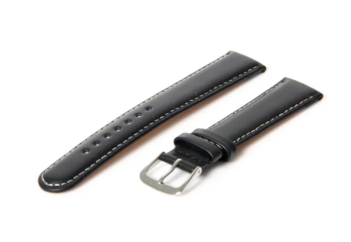Horlogeband 20mm zwart