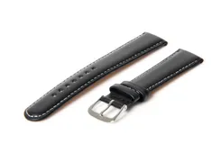 Horlogeband 20mm zwart