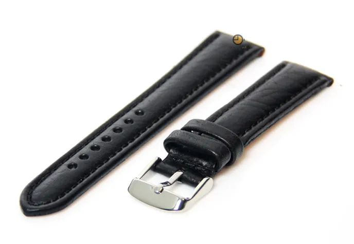 Watchstrap 18mm black (calb)