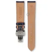 Luxury Maurice Lacroix watch strap dark blue leather - butterfly clasp - 20mm