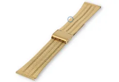 Retro steel bracelet - 22mm - yellowgold