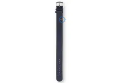 Kerbholz Leder Uhrenarmband - 20mm - dunkelblau