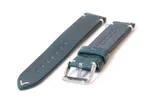 Horlogeband 20mm vintage blauw leer