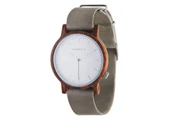 Kerbholz Wilma Uhrenarmband Walnut concrete grey