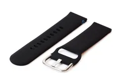 Horlogeband 22mm siliconen zwart