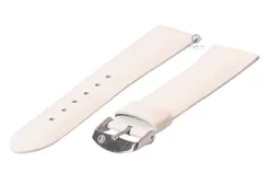 Watchstrap 18mm white leather
