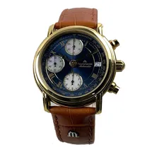 Leather strap Maurice Lacroix CR6097-YP011-130