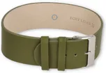One-piece leather strap - 22mm - avocado