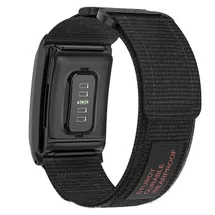 Whoop 4.0 - black nylon strap hook-and-loop fastener