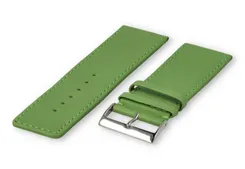 XL watch strap smooth leather - 30mm - apple green