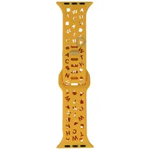 Letter Silicon strap - Apple Watch 41mm - Yellow