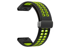 Garmin Fenix 7 sports wristband - black/bright green