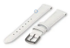 Small leather watch strap - 14mm - white