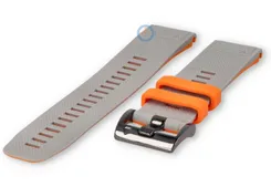 QuickFit 26 watch band Garmin Fenix 8 - 51mm - grey/orange