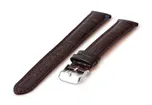 Watchstrap 16mm croco leather darkbrown