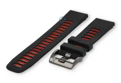 Garmin watchstrap Fenix 5/6/7 black-red