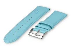 24mm horlogeband glad leer - laguna