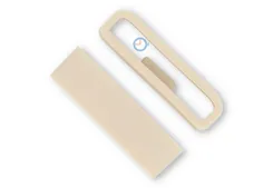 Band keeper 24mm Off-White silicone non-slip - 1 piece