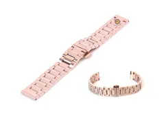 Uhrenarmband 16mm Rosegold Stahl matt