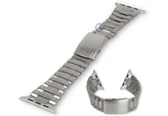 G-Shock style band Apple Watch 45 - Titan silber