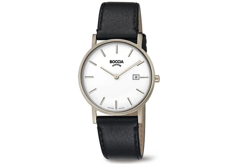 Boccia 3637-02 watch band leather