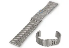 22mm V-link watch strap - silver