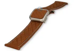 Luxe magneet horlogeband - 20mm leer - cognac