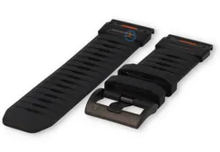 Fluororubber watch strap for Garmin Fenix 8 (51mm) - black