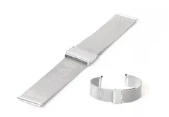 Uhrenarmband 24mm Silber Mailänder Stahl