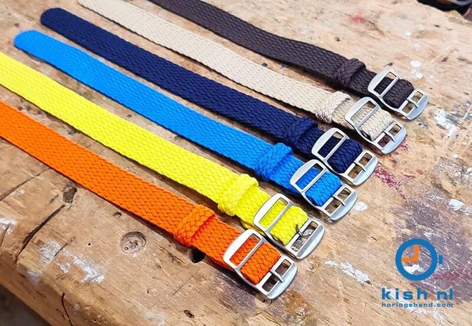 Perlon horlogeband 18mm groen
