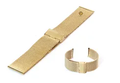 Mesh watchstrap 22mm gold