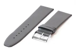 Naadloze horlogeband 22mm kalfsleer - grijs