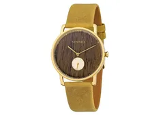 Kerbholz Uhrenarmband Frida Walnut Mustard