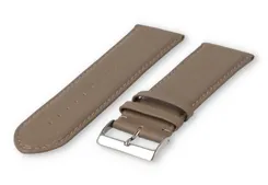 XL watch strap smooth leather - 28mm - taupe