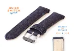 Watchstrap 20mm denim