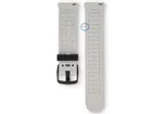 22mm siliconen bandje - ademend design - zwart/wit