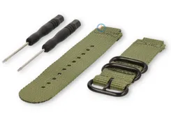 Universal watch strap for Garmin Forerunner 235 - 22mm green nylon