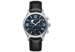 Certina Band C0334601604700A 21/18mm schwarzes Leder ohne Schließe