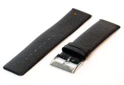 Watchstrap 22mm leather black