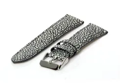 Watchstrap 24mm grey leather