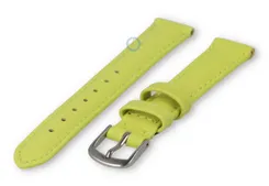 14mm watch strap smooth leather - lime