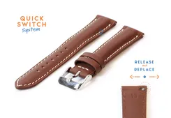 Watchstrap 18mm brown eco-friendly cowhide