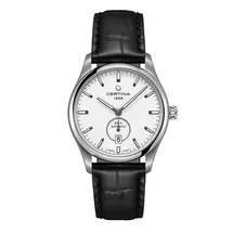 Certina Band C0224281603100A 21/18mm schwarzes Leder ohne Schließe