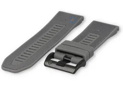 Silicone/nylon Garmin watch strap 22mm - grey