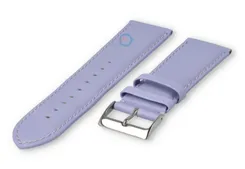 24mm watch strap smooth leather - light purple